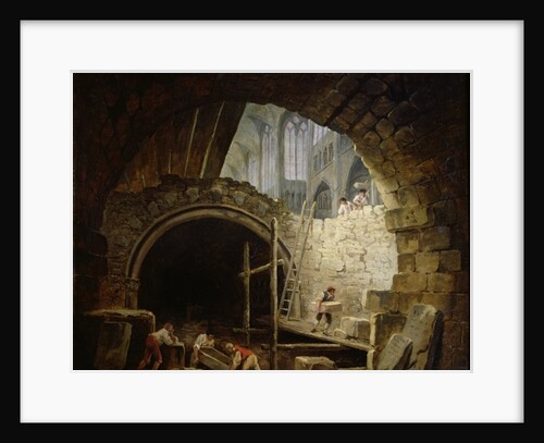 Plundering the Royal Vaults at St. Denis in October 1793 by Hubert Robert