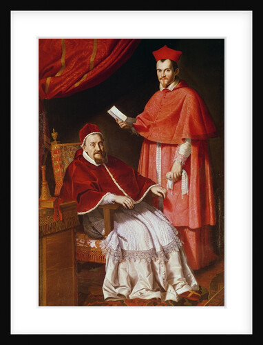 Portrait of Pope Gregory XV and Ludovico Ludovisi by Domenichino (1581-1641)
