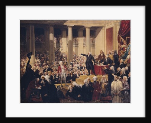 Mirabeau and Monsieur de Dreux-Breze at the Assemblee des Deputes, 23rd June 1789 by Joseph Desire Court