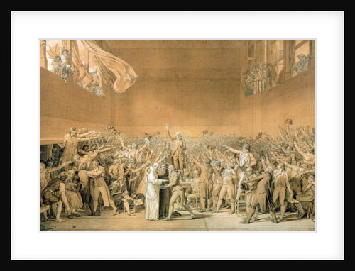 The Tennis Court Oath, 20th June 1789, 1791 by Jacques Louis David