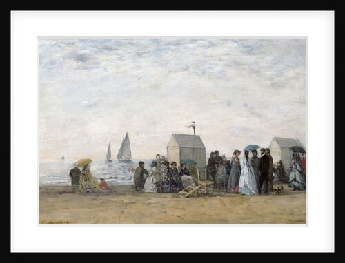 The Beach at Trouville, 1867 by Eugene Louis Boudin