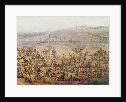 Military Encampment by Robert van den Hoecke