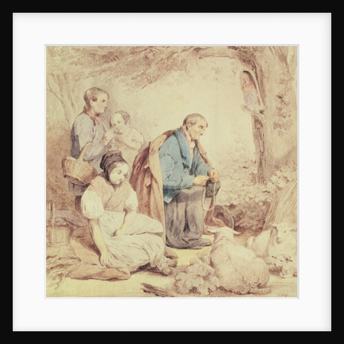 Saying a prayer before going to market by Petrus Kremer