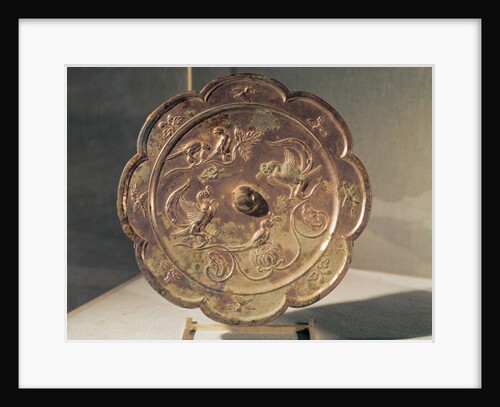 Mirror, decorated with two Fenghuang by Tang Dynasty Chinese School