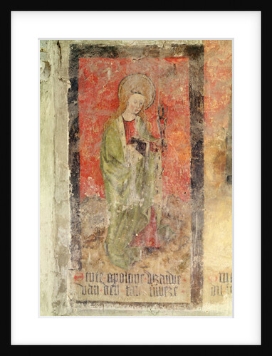 St. Apollonia, mural from the crypt, c.1480-1540 by School Flemish