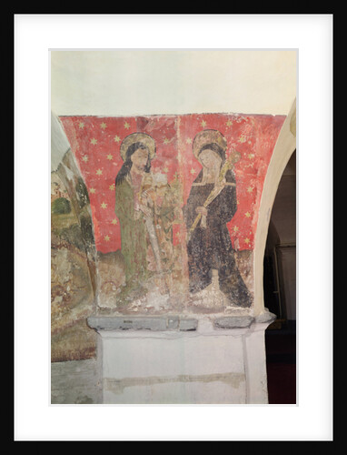 St. Simon and St. Claire, mural from the crypt, c.1480-1540 by School Flemish
