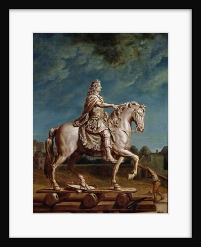 Transporting the Equestrian Statue of Louis XIV from the Workshop at the Convent of the Capucines in 1669, after 1669 by Rene Antoine Houasse