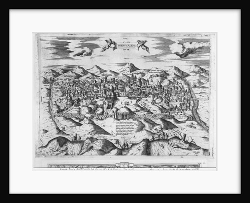 View of Jerusalem, 1570 ? by Etienne Duperac