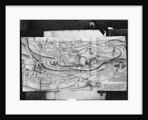 The city and the village of Carcassonne, 1462 by French School