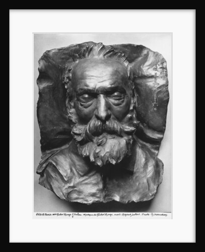 Death mask of Victor Hugo, 1885 by Aime Jules Dalou