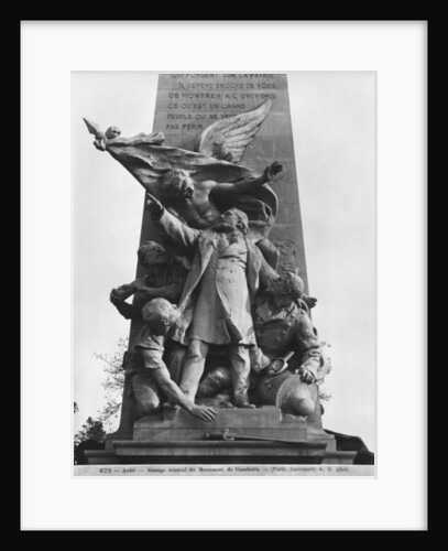 Monument to Leon Gambetta, central group, cour Napoleon, Louvre, 1888 by Jean Paul Aube