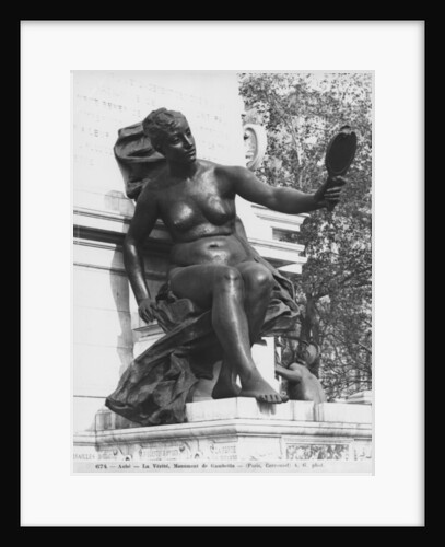 Monument to Leon Gambetta, Truth, cour Napoleon, Louvre, 1888 by Jean Paul Aube