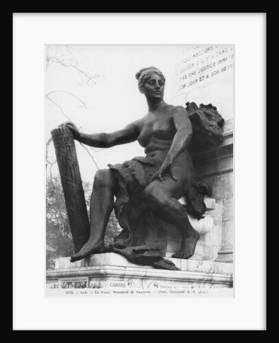 Monument to Leon Gambetta, Force, cour Napoleon, Louvre, 1888 by Jean Paul Aube