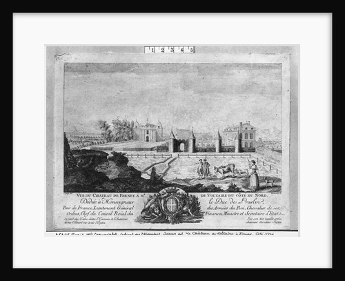 Voltaire's house in Ferney, north side by Louis (after) Signy