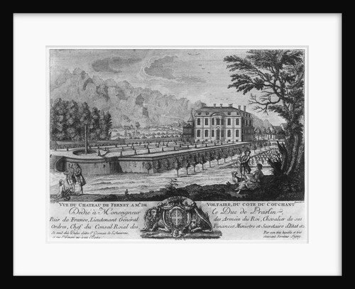 Voltaire's house in Ferney, west side by Louis Signy (after)