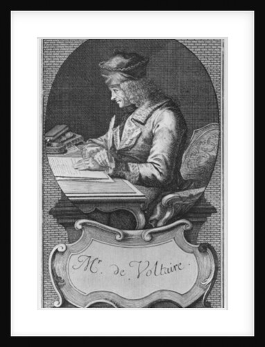 Portrait of Voltaire at Ferney, engraved by Joseph Friedrich Rein by French School