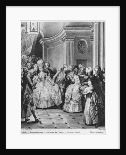 Coming out of the Opera by Jean Michel the Younger (after) Moreau