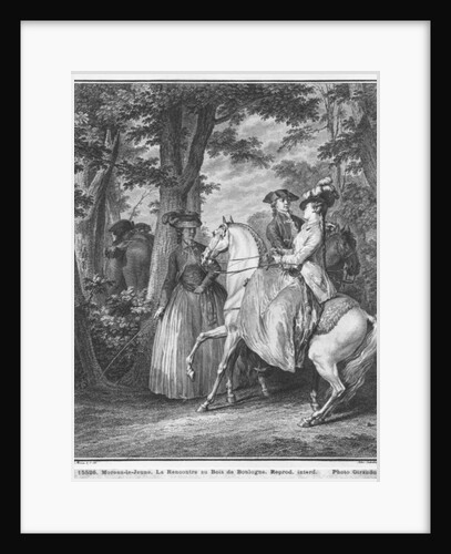 The meeting at the Bois de Boulogne by Jean Michel the Younger Moreau (after)