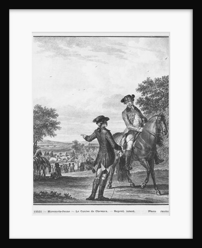 The horse race, engraved by Heinrich Guttenberg c.1777 by Jean Michel the Younger (after) Moreau