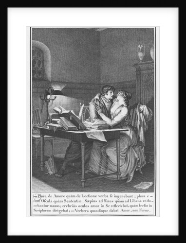 Heloise and Abelard in their study by Jean Michel the Younger Moreau (after)