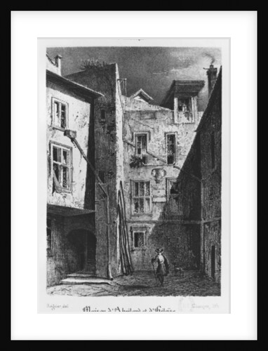 The House of Heloise and Abelard by Auguste Jacques (after) Regnier