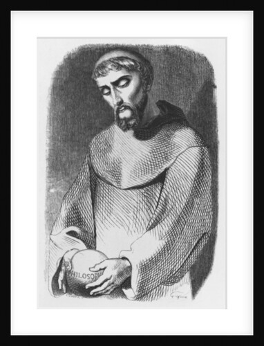Abelard as monk at Saint-Gildas-de-Rhuys by Jean Francois (after) Gigoux