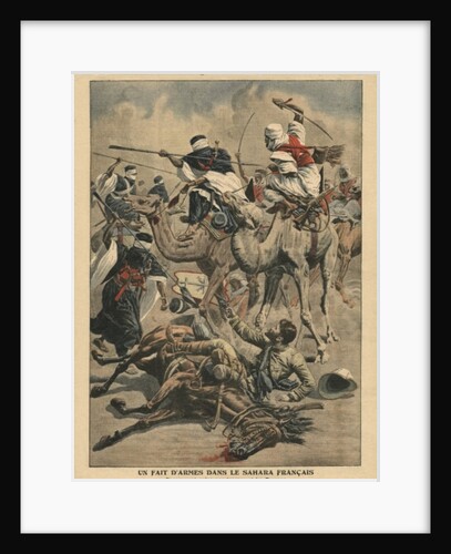 French troops in Sahara by French School