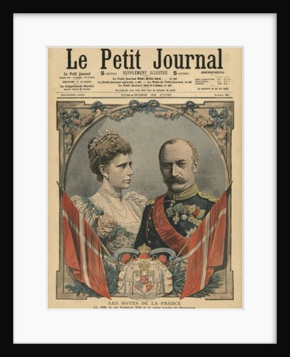 Guests of France, King Frederick VIII and Queen Louise of Denmark by French School