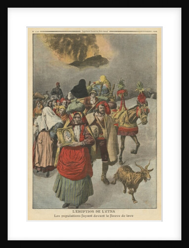 Eruption of Mount Etna by French School