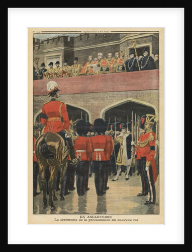England, proclamation of the new King George V by French School