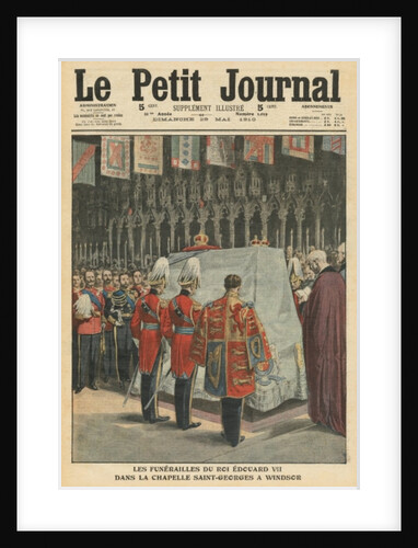 Funeral of King Edward VII in St. George's chapel at Windsor by French School