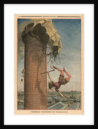 Dreadful parachute drop, Viola Spencer by French School