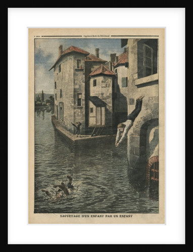 A child rescuing an other child by French School