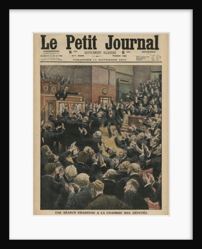 A stormy session at the Chamber of Deputies by French School
