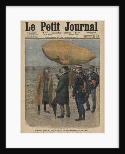 How the air conquerors are welcomed in France, Ernest Willows by French School