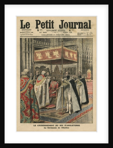 The Coronation of King George V and the Ceremony of Unction at Westminster Abbey, 23 June 1911 by French School