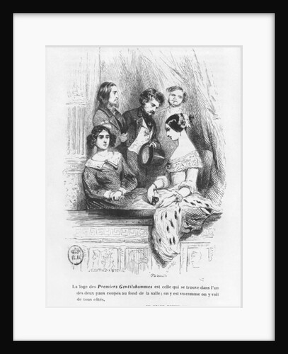 The Premiers Gentilhommes theatre box by Celestin Francois Nanteuil