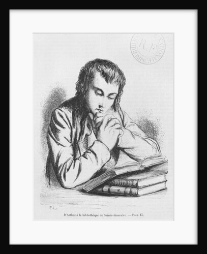 Daniel d'Arthez at the Bibliotheque Sainte-Genevieve by French School