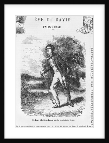 From Tours to Poitiers, Lucien de Rubempre walking for five days by French School