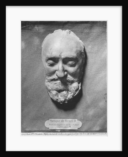 Death mask of Henry IV of France, 1793 by French School