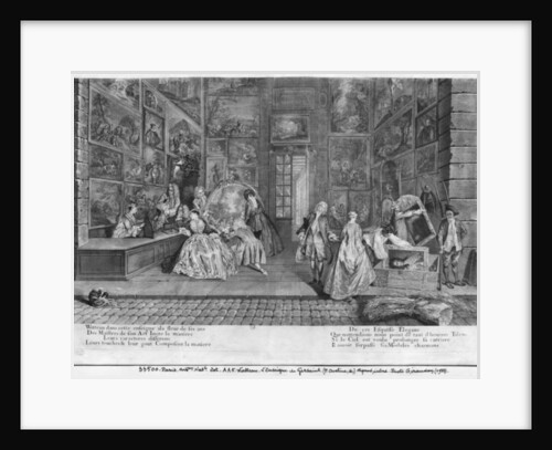 The shop sign of Gersaint, engraved by Pierre Aveline c.1720 by Jean Antoine Watteau