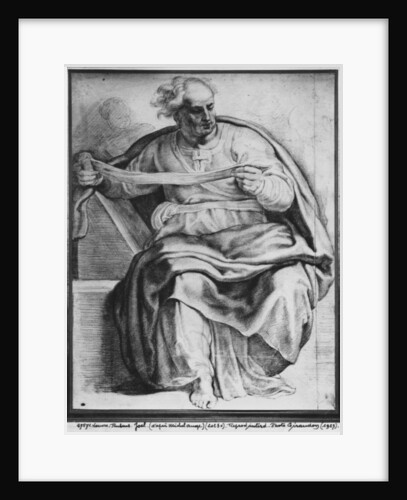 The Prophet Joel, after Michelangelo Buonarroti by Peter Paul Rubens