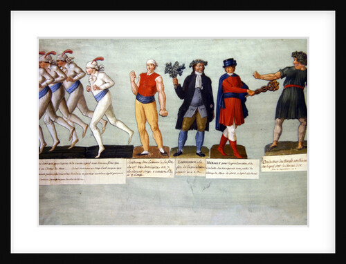 Athletes and participants in festivals during the French Revolutionary period by P. A. & Lesueur J.B. Lesueur