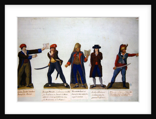 Jacobins and terrorists at the period of the Reign of Terror during the French Revolution by P. A. & Lesueur J.B. (1750-1850) Lesueur