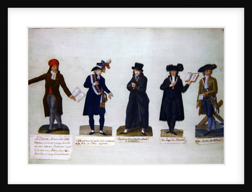 Deputy Armonville, Robespierre and officials form the period of the French Revolution by P. A. & Lesueur J.B. (1750-1850) Lesueur