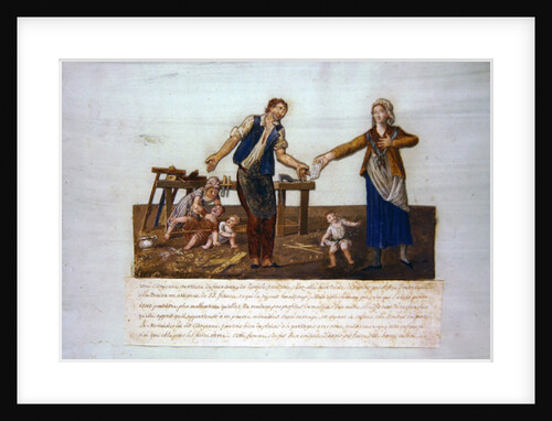 The honesty of a female citizen of the Temple district in Paris by P. A. & Lesueur J.B. (1750-1850) Lesueur