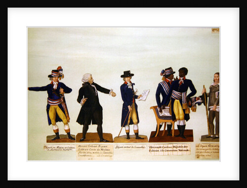 Deputies of the National Convention, Mirabeau and Deputy Granet. c.1794-5 by P. A. & Lesueur J.B. (1750-1850) Lesueur