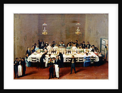 Banquet given at Oaxaca in honour of general Antonio Leon by Mexican School