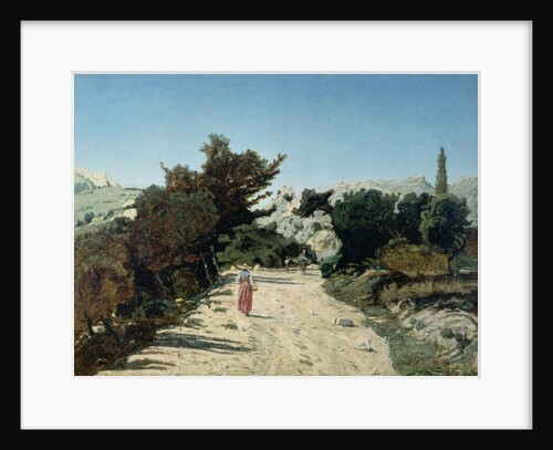 Route de la Gineste, near Marseilles, 1859 by Paul Camille Guigou