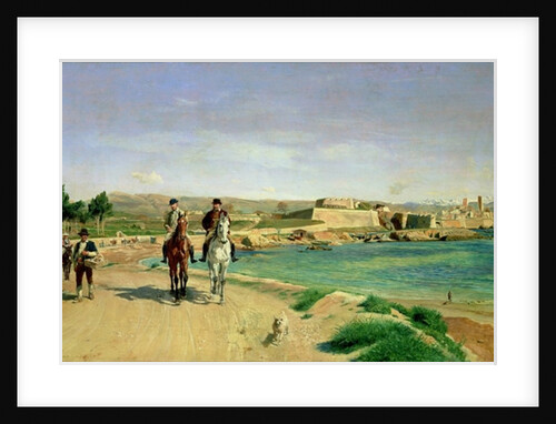 Antibes, the Horse Ride by Jean-Louis Ernest Meissonier